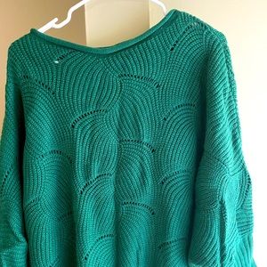Pretty off the shoulder green sweater